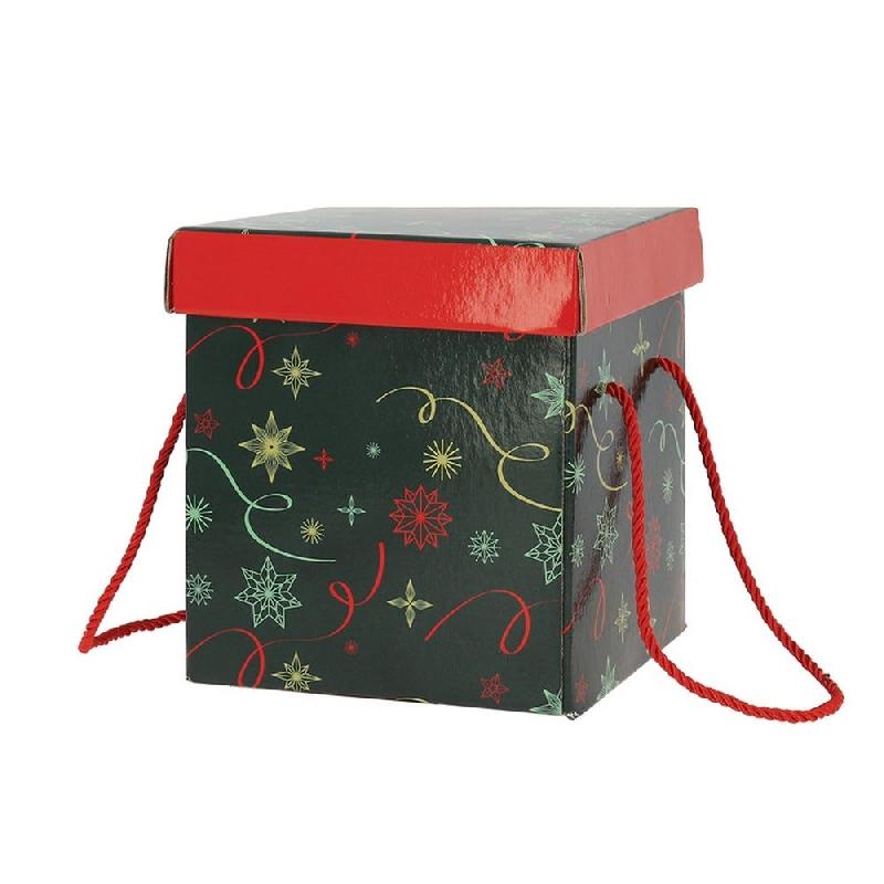 Boite carton carrée pliable 