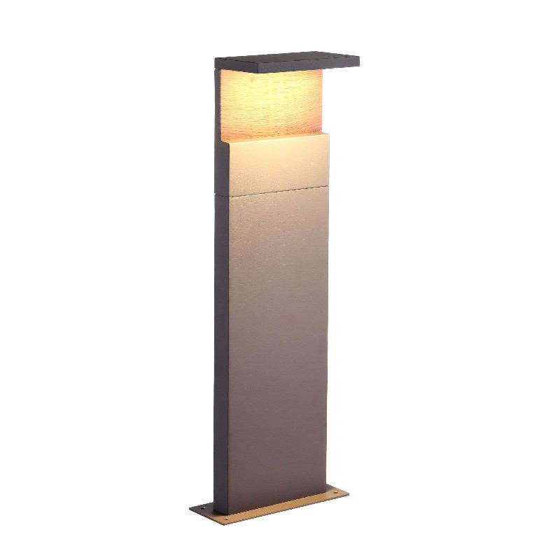 MANTRA ILUMINACIÓN BORNE LUMINEUSE LED RUKA AVEC ÉLÉMENT EN BOIS, 60 CM