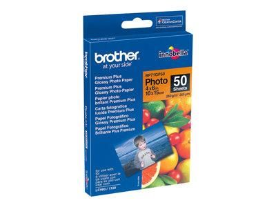 BROTHER BP - PAPIER PHOTO - BRILLANT - 50 FEUILLE(S) - 100 X 150 MM