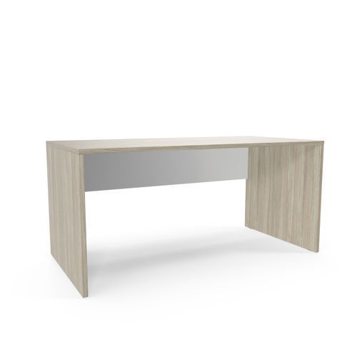 BUREAU VIVA 160 X 80 X 75 CM DESIGN DROIT HUÎTRE / CHÊNE BLANC