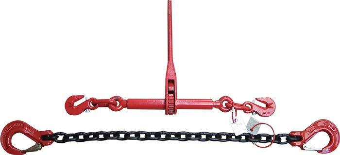 Chaîne tendeur en deux pièces, classe de qualité 8 3,0 m épaiss.10 mm force tract.6 300 daN 1 575 daN PROMAT_0