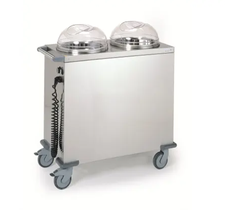 Chariot chauffe-assiettes 2 piles Tournus Equipement 808172_0