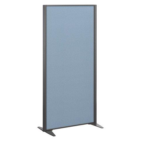 CLOISON B-ZEN DE SÉPARATION PLEINE TISSU TONAL GRIS BLEU- H 180 X L 81 CM CADRE ANTHRACITE -SANS PIED