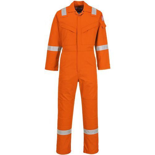 COMBINAISON RÉSISTANT FLAMME ANTISTATIQUE LONG FR50 ORANGE S - PORTWEST