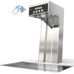 COSMETAL Colonnette Electronique En Inox - 2 Sorties Pour Eau Ambiante, Froide Ou Gazeuse - Ecran Lcd - Touchless DRINKTOWER/TL - noir Acier inoxydabl_0