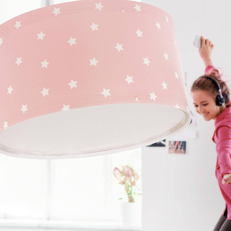 DALBER STAR LIGHT PLAFONNIER POUR ENFANTS ROSE