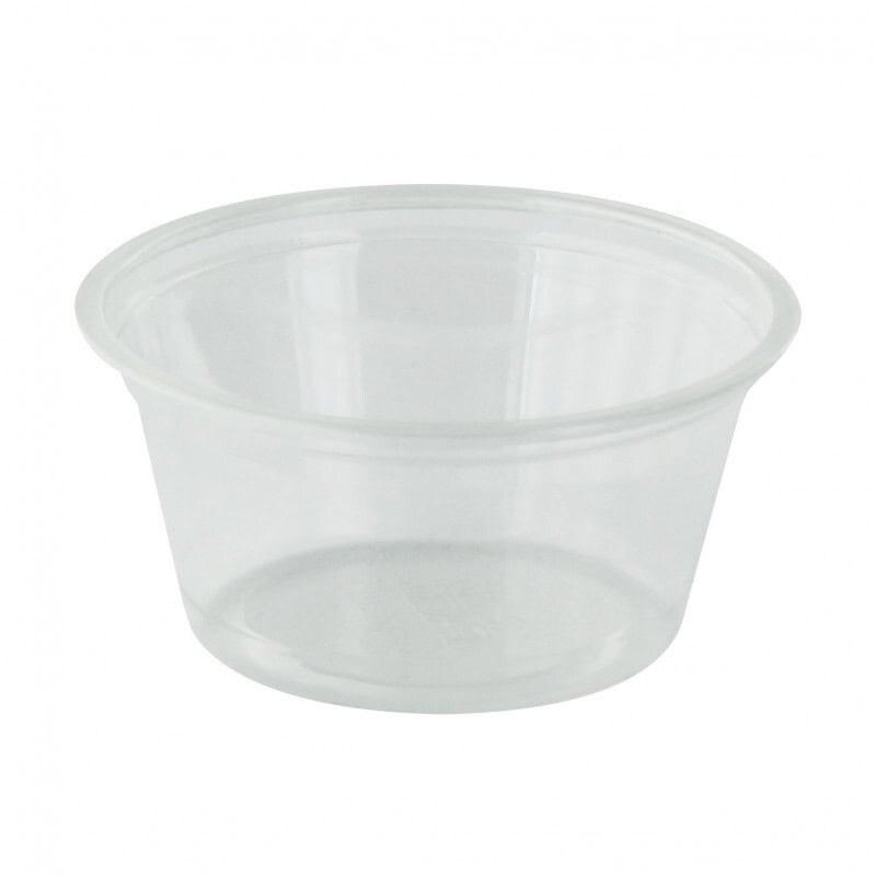 Ecolomique - 125 Pcs - Pot plastique PET transparent - 60 ml, Diam: 6,2 cm, Hauteur: 3,2 cm - ECO209POPET2 - transparent plastique ECO209POPET2_0