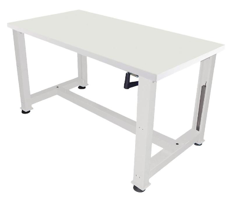 ETABLI À MANIVELLE STRATIFIÉ 1500 X 750 X HT 737/1037 CM GRIS 7035 - MANUTAN COLLECTIVITÉS