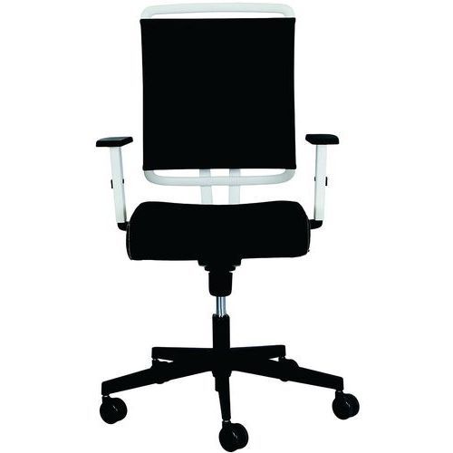 FAUTEUIL @SENSE SYNCHRO PIET. BLANC DOS RÉSILLE MESH ASSISE TISSU NOIR - NOWY STYL