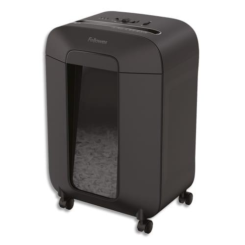 Fellowes destructeur LX85 - coupe croisée DIN P-4 - 12 feuilles - corbeille 19L_0
