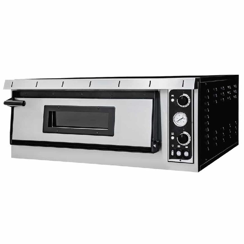 Four à pizza électrique mécanique acier inox Plus XL 6_0