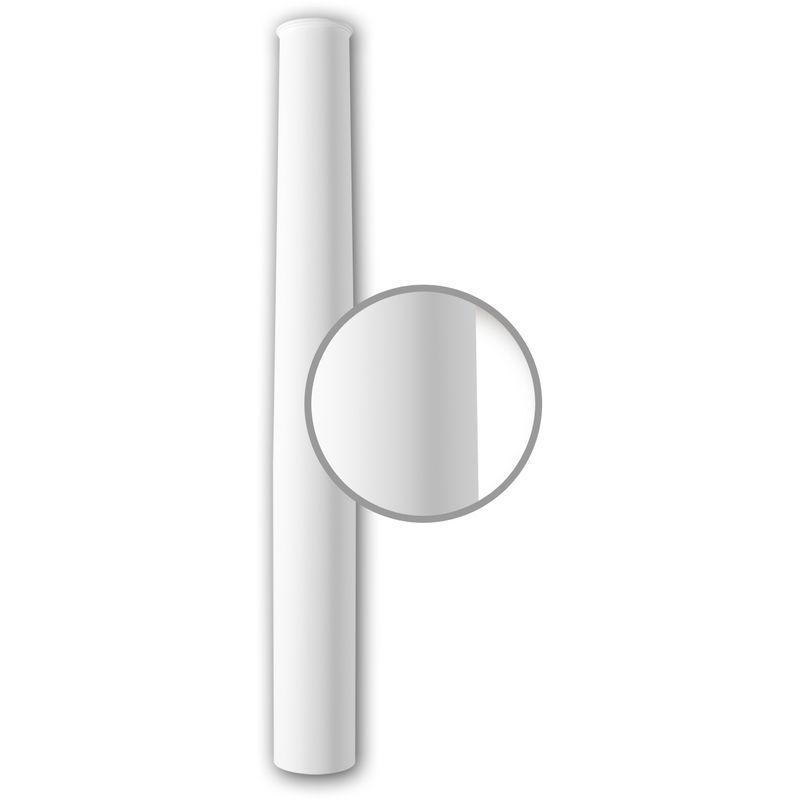 PROFHOME DECOR - FÛT DE COLONNE PROFHOME 412202 MOULURE DE FAÇADE COLONNE ÉLÉMENT DE FAÇADE STYLE IONIQUE BLANC