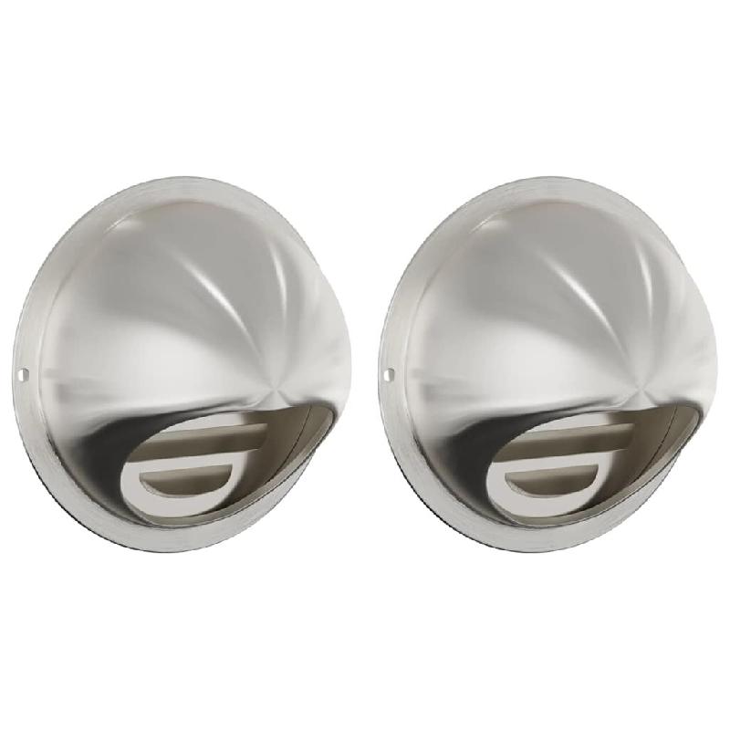 Grilles d'aération 2 pcs Argent 100 mm - 8721359365757_0