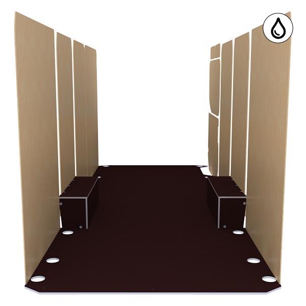 Habillage bois natural K5 - Plancher antidérapant et protections vernies - Marque IVECO_0