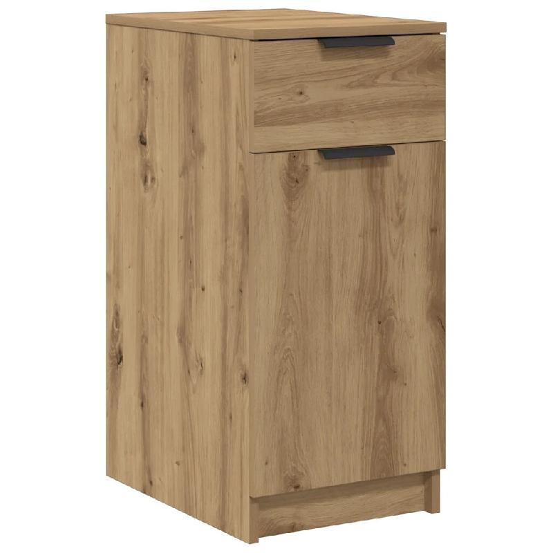 Helloshop26 - Armoire de bureau moderne chêne artisanal rangement polyvalent 33 x 50 x 75 cm en bois d'ingénierie beige 02_0050997 - beige Bois mass_0