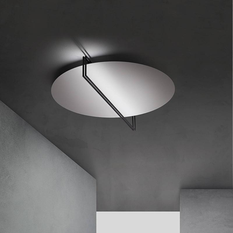 ICONE ESSENZA PLAFONNIER 927 Ø70CM BLANC/NOIR