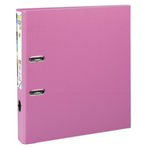 LOT DE 10 - CLASSEUR À LEVIER CARTONNÉ EXACOMPTA PREM'TOUCH A4 MAXI - DOS 5 CM ROSE