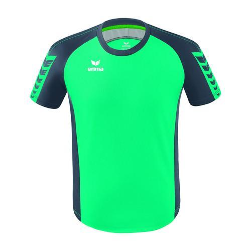 MAILLOT ENFANT ERIMA SIX WINGS BLEU-VERT/GRIS