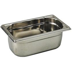 Bourgeat bac gastronorme plein inox GN 1/4 - profondeur 10 cm - sans anse - argenté inox 745010_0
