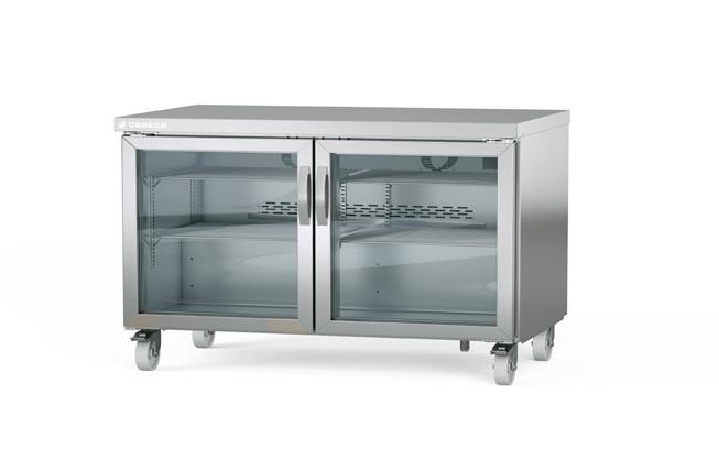 Meuble froid positif haut rendement sur roulettes - 3 portes vitrées SDV-60 - 500L - R290_0