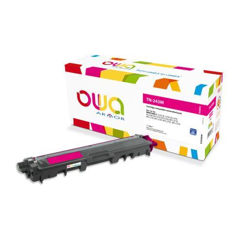 Owa toner compatible Brother TN-243 Magenta - remanufacturé - 1000 pages - certifié DIN33870-2 et ISO/IEC 19798_0