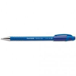 PAPERMATE STYLO À BILLE POINTE MOYENNE ENCRE BLEUE CORPS CAOUTCHOUC À CAPUCHON FLEXGRIP