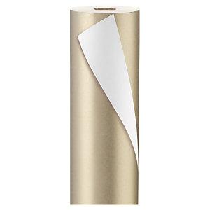 PAPIER CADEAU OR EFFET NACRÉ 70 CM X 100 M