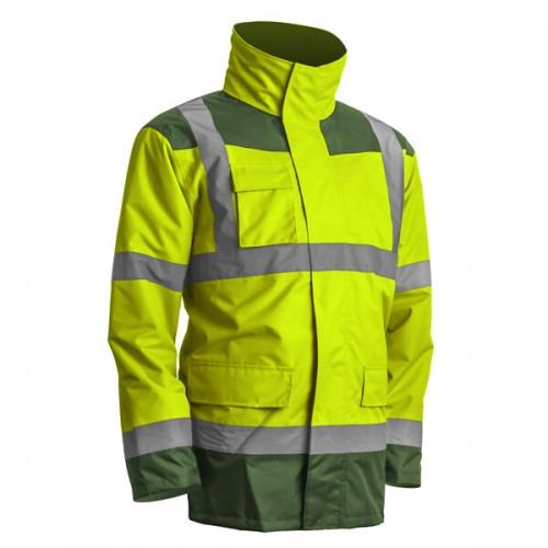 PARKA 4 EN 1 KANATA - PARKA + VESTE THERMIQUE - VERT ET JAUNE - XXL COVERGUARD