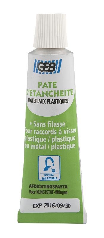 Pâte d'étanchéité eau potable 20 ml - GEB - démontage facile - pour raccords plastiques et mixtes_0