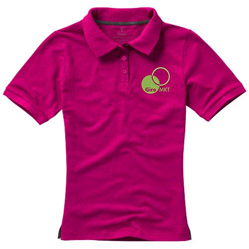 Polo manches courtes pour femme Calgary 38081214 - col côte en tricot plat - 100% coton 200 g/m²_0