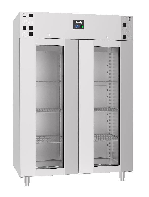 Réfrigérateur professionnel pro line en inox 2 portes en verre mono... - P7489.5025_0
