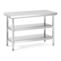 Royal Catering table de travail inox 120 x 60 cm 600 kg 3 niveaux - 3000234578983_0
