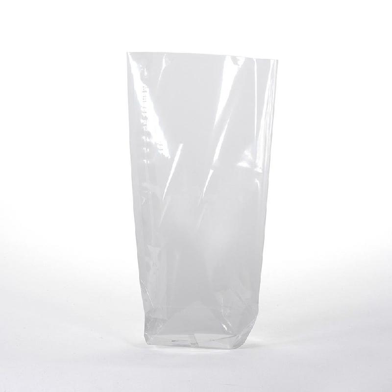 Sachets écornés transparents 12x22,5cm - lot de 200 - fond plat et vue claire_0