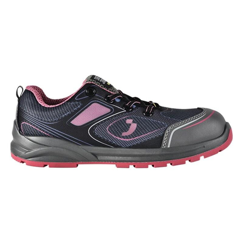 Safety Jogger - Chaussures de sécurité basses sportives anti-perforation avec embout en acier CADOR noir et rose S1P http://carbonn.Fr/img/co/462.Jp_0
