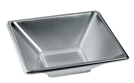 SALADIER DE PRÉSENTATION JETABLE SOLIA ARGENT 14 X 14 CM (VENDU PAR 336)