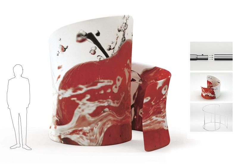 Stand tourbillon - Impact Market - Réutilisable, design et innovant avec structure en aluminium et tissu polyester_0