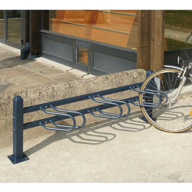 Support cycles modulable convivial - rangement en épi - simple et double face - acier peint sur galva_0