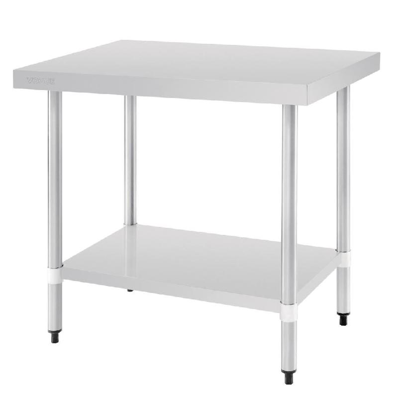 Table de préparation sans rebord en acier inoxydable 900 x 600mm - PT375_0