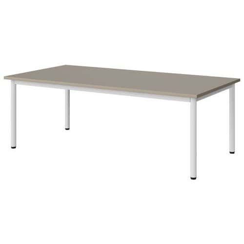 TABLE MALIBU 160X80 T2 4P STRA ABS GRIS U727/BLC 9016
