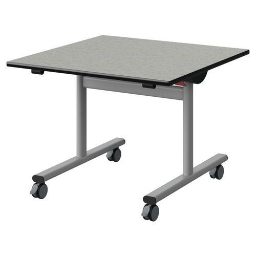 TABLE MALIBU RAB 80X80 T3 DL ST ISOSO GRIS 1400/NO GRIS 9006