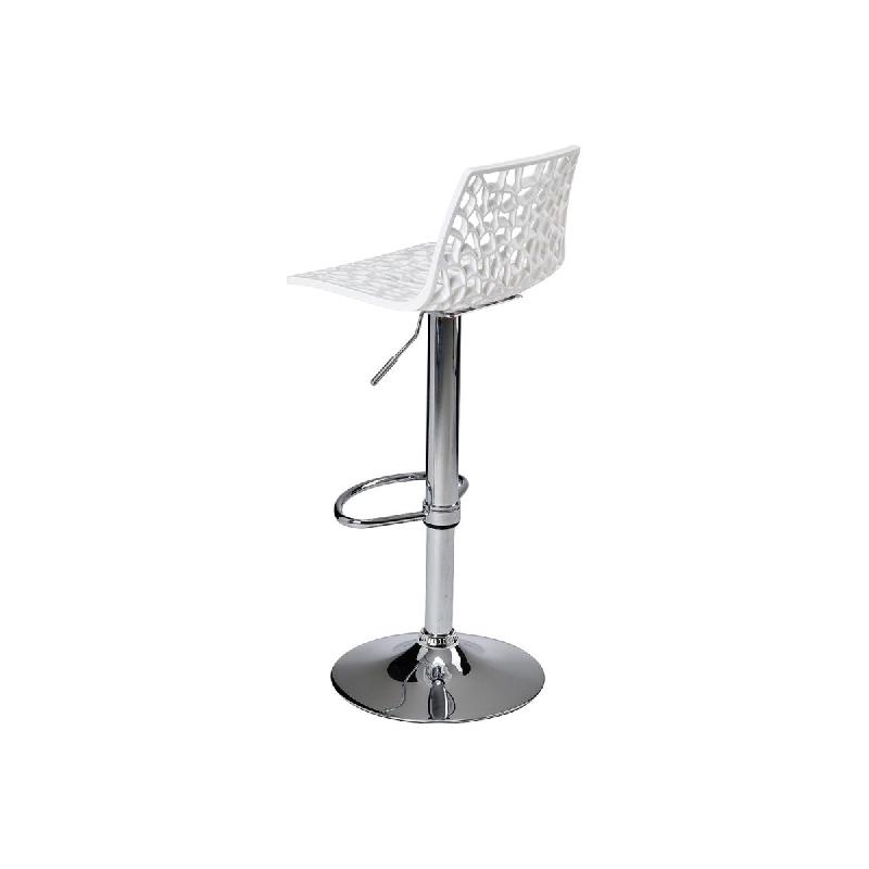 Tabouret haut réglable pied chrome GARY_0