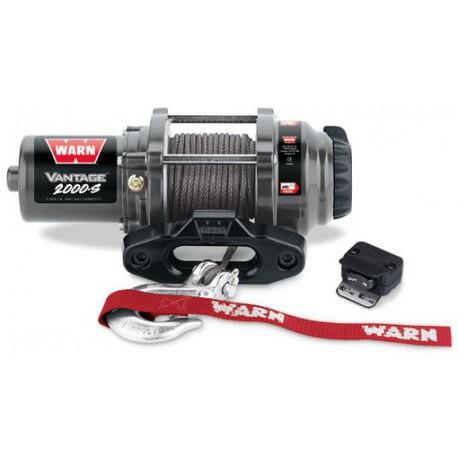 Treuil Warn Vantage 2000-S CE - 12 volts avec corde synthétique - Traction jusqu'à 907 kg_0