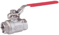 Vanne à boule ATEX en acier ou inox - passage intégral - platine ISO - bille inox 316L_0