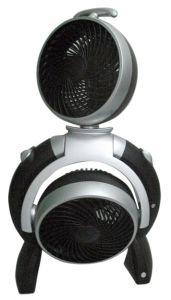 Ventilateur multidirectionnel - design moderne - 3 vitesses indépendantes - finition ABS gris et argent_0