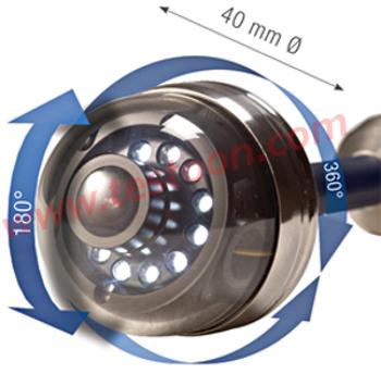 TÊTE DE CAMÉRA COULEUR ORIENTABLE DIAM.40MM POUR WÖHLER VIS200, VIS300 & VIS400 - WOH8930J
