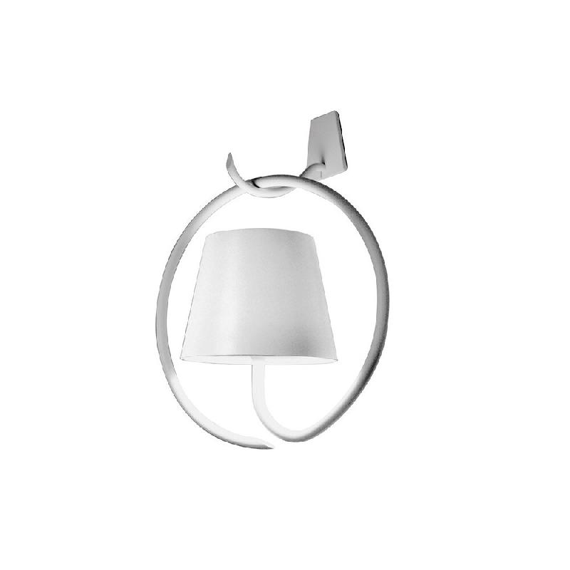 Zafferano Applique Led Poldina Blanche Avec Crochet, Rechargeable Et Dimmable Avec Autonomie Jusqu'À 12 Heures - blanc 8056300197072_0