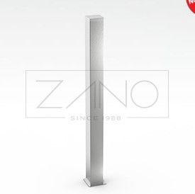 01.088.Sn - Potelets fixes Zano - Acier noir ou inoxydable - Hauteur 100 cm - Poids 6 kg_0