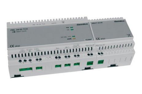 Alimentation stabilisée avec batteries - sortie permanente 24V 0,2A - rail DIN - protection surintensité_0