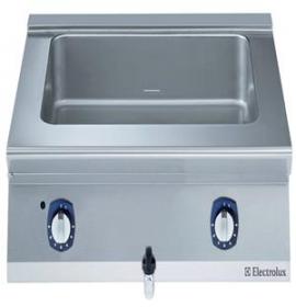 Bain-marie électrique top 1 cuve GN2/1 - panneaux en acier inoxydable, vidange en façade, thermostat 30°C à 90°C - 371097_0