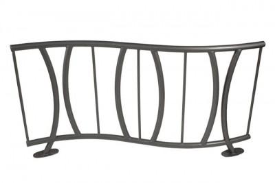 Barrière urbaine design et élégante - HORIZON - Acier - Hauteur 1m - Plusieurs coloris disponibles_0